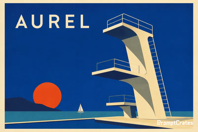 Aurel Dive Tower Poster