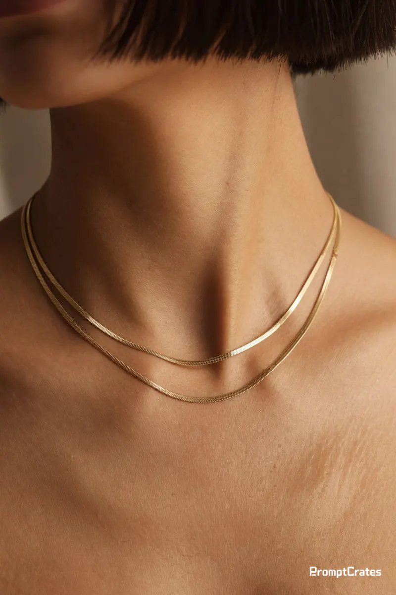 Aurel Gold Chain Collarbone