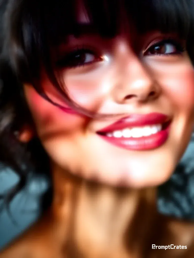 Bangs Coral Shimmer Closeup