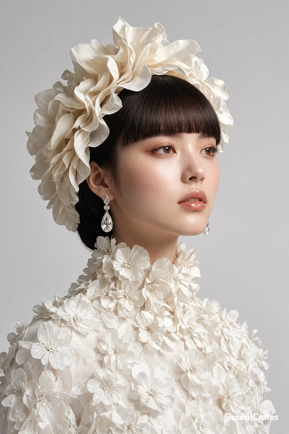 Bangs Floral Couture Portrait
