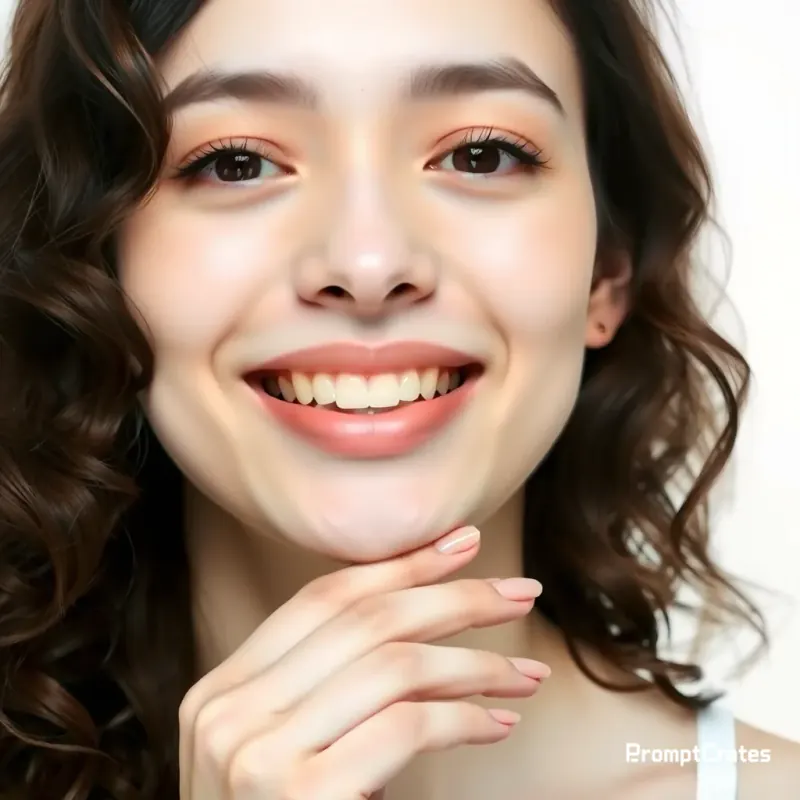 Bangs Pink Lip Studio Smile