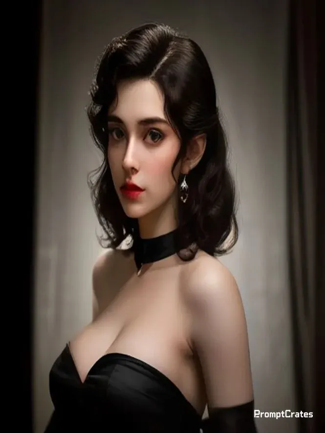 Bangs Velvet Satin Gown