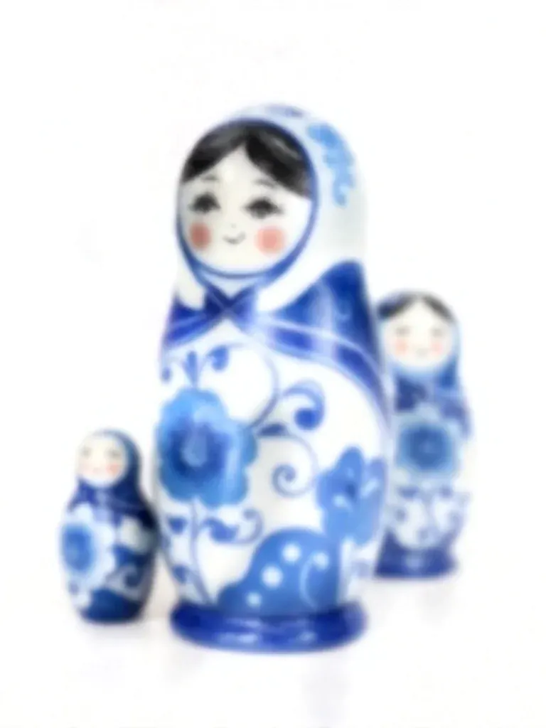 Bela Blue Nesting Doll