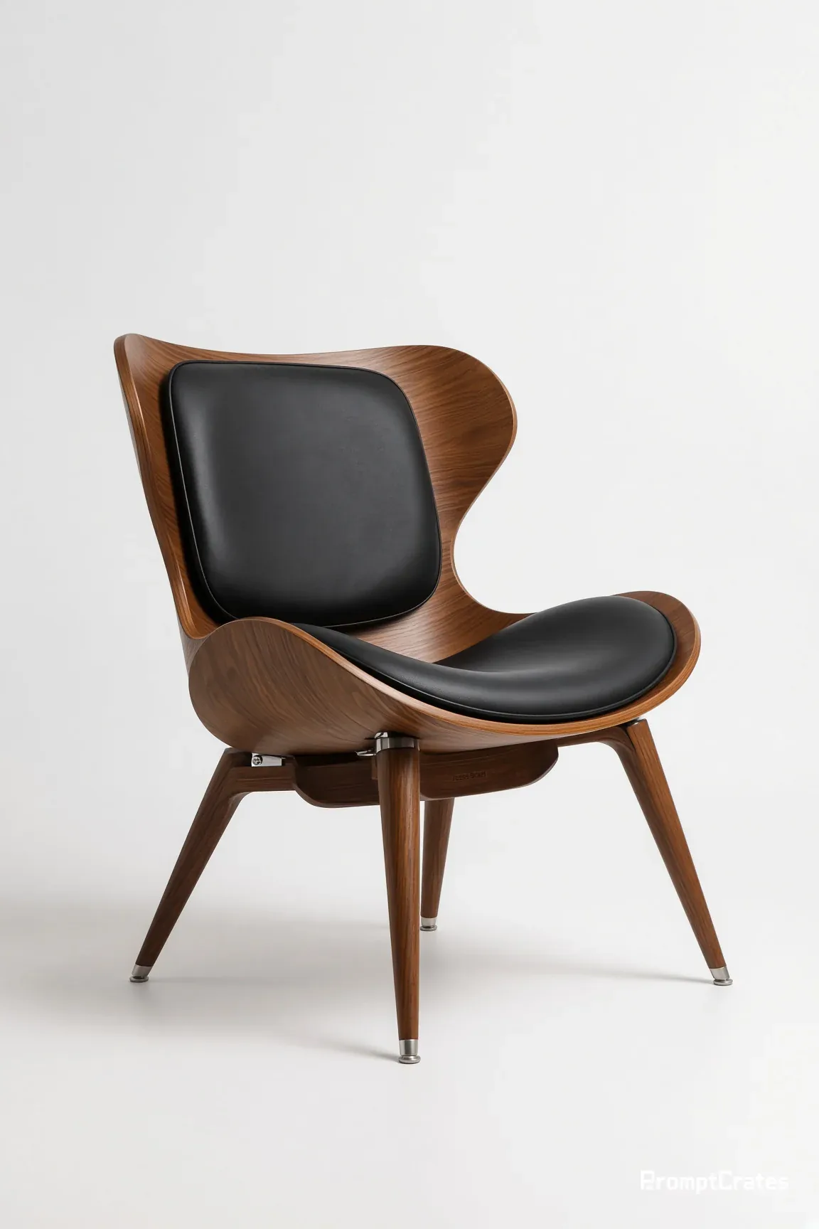 Brael Walnut Lounge Chair