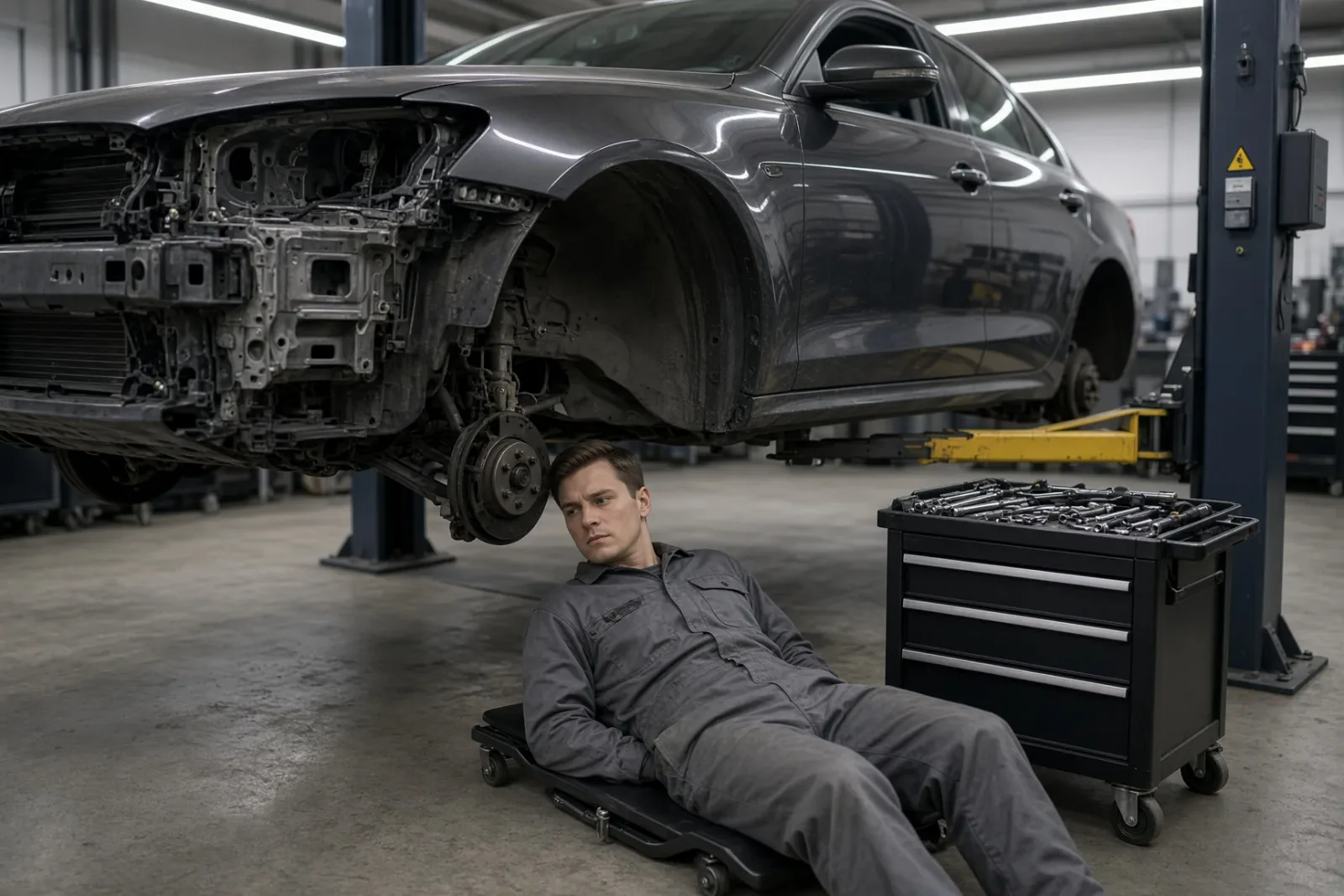Cael Mechanic Bay Car Teardown