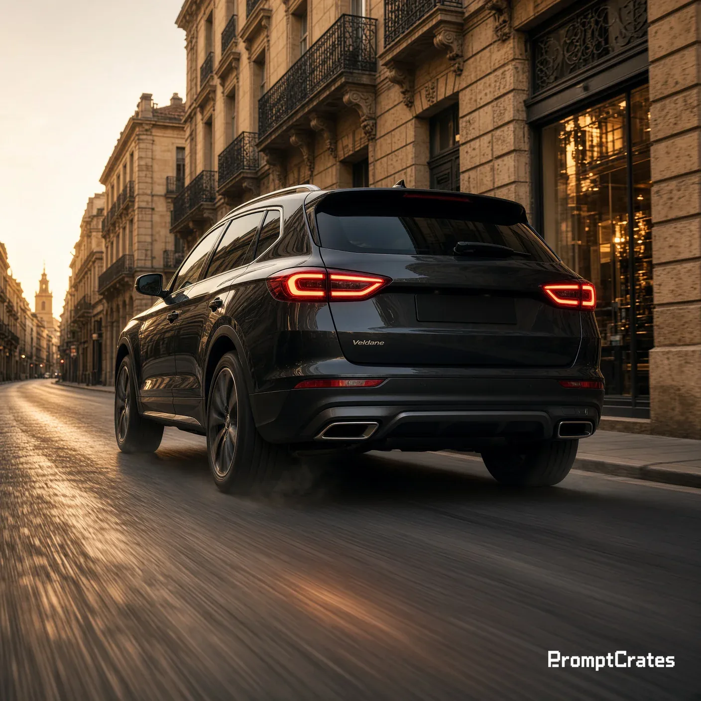 Charcoal SUV Golden Street