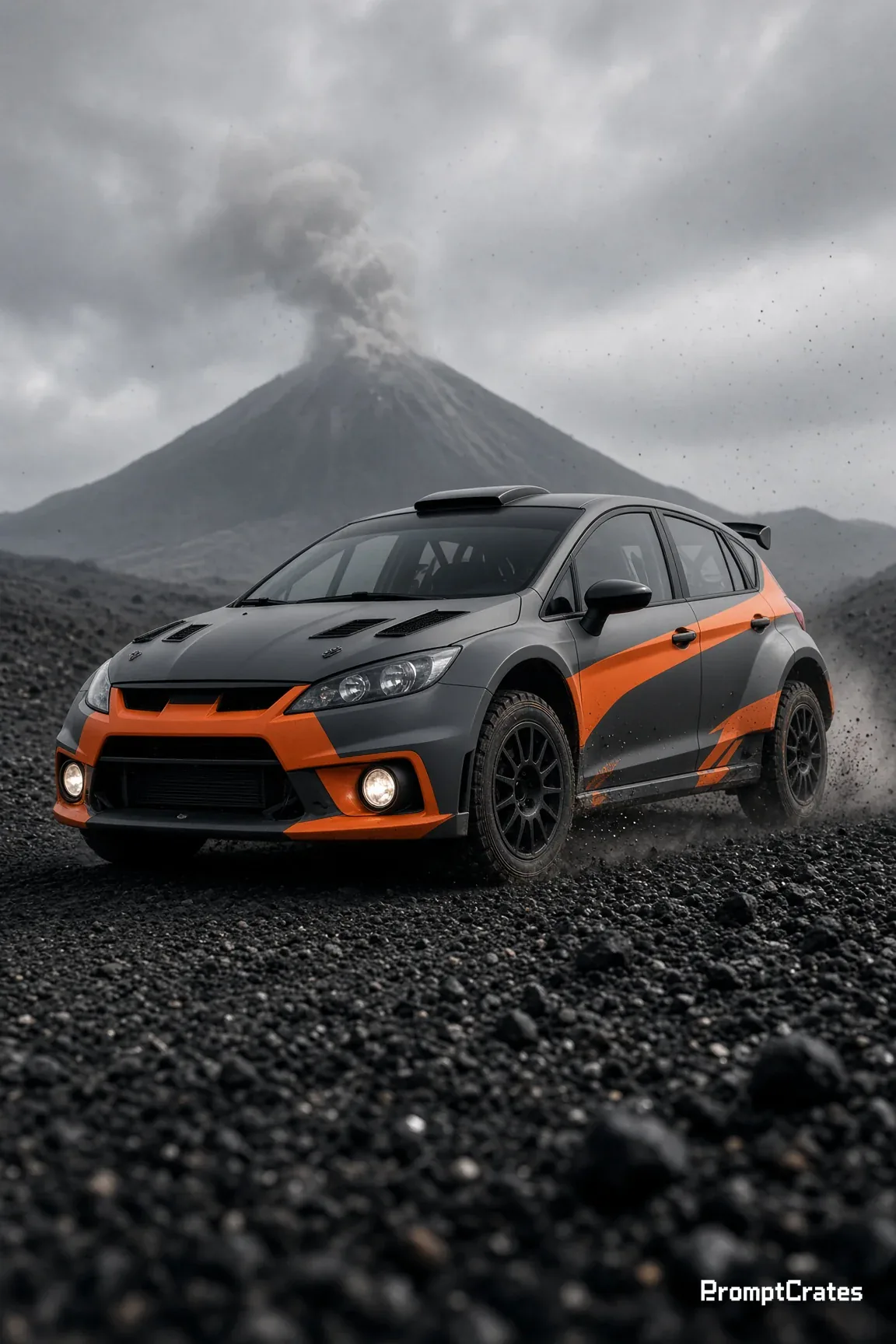 Cinder Volcano Ash Rally Hatch