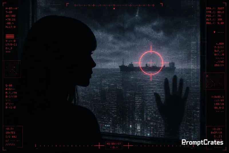 Cyber Noir Window Poster