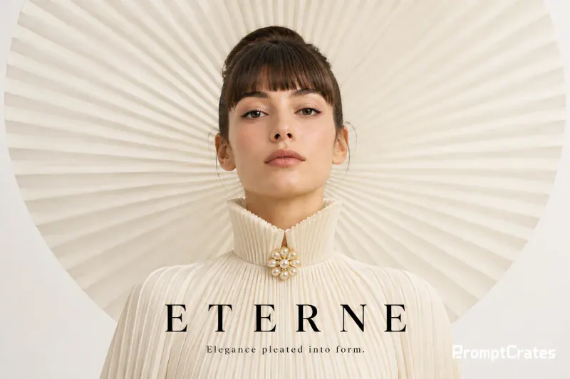 Éterne Pleated Portrait