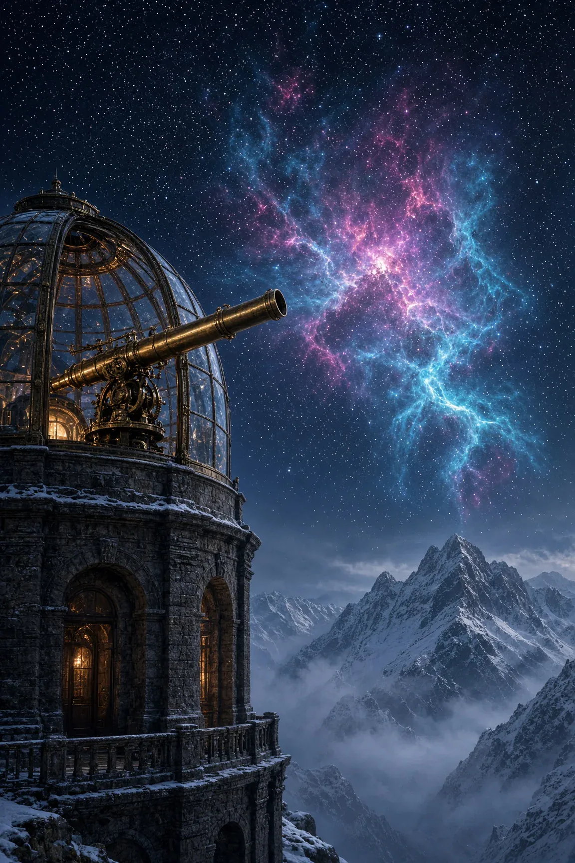 Ethereal Astronomer in Deep Space Observatory