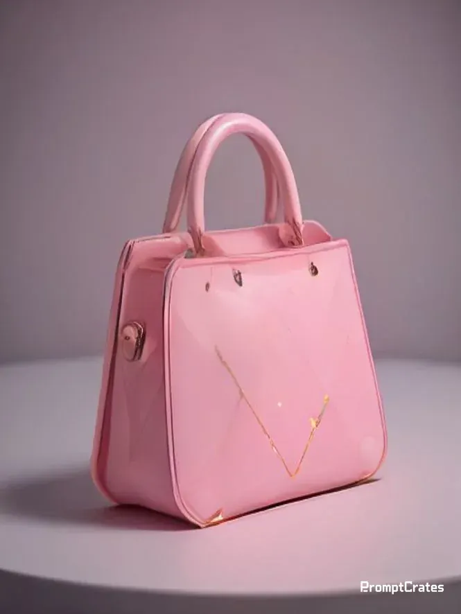 Fiora Pink Crystal Handbag