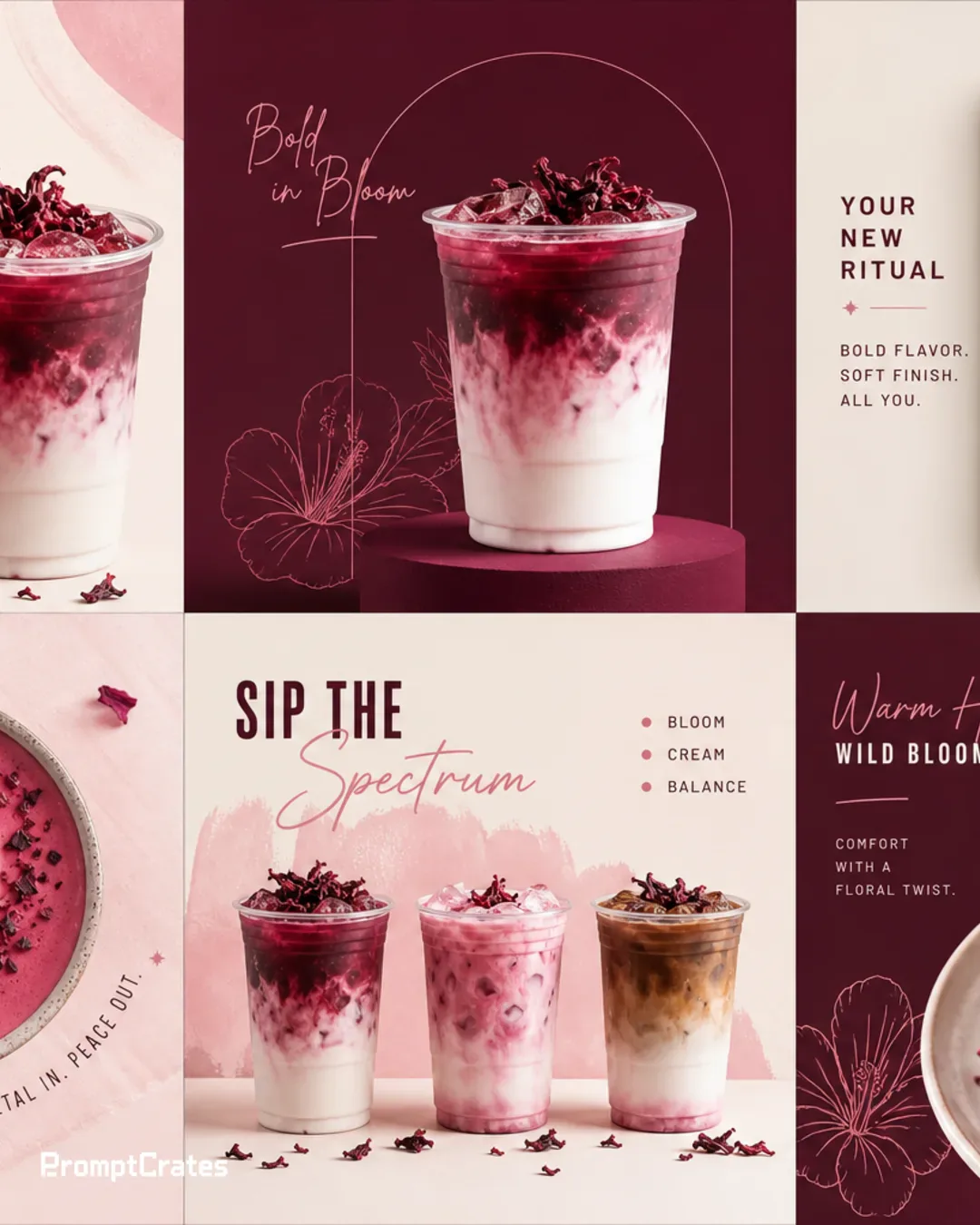 Hibiscus Fusion Latte Grid