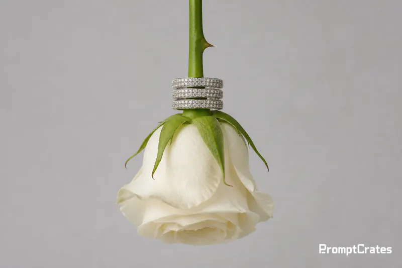 Inverted Rose, Pave Stack