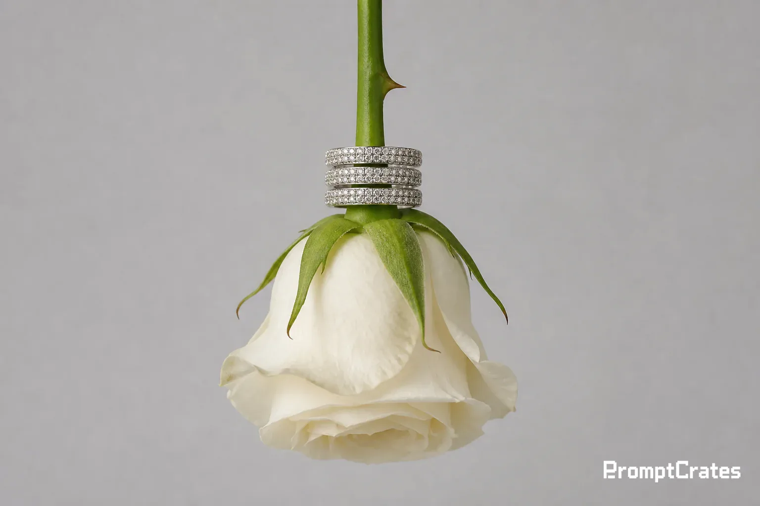 Inverted Rose, Pave Stack