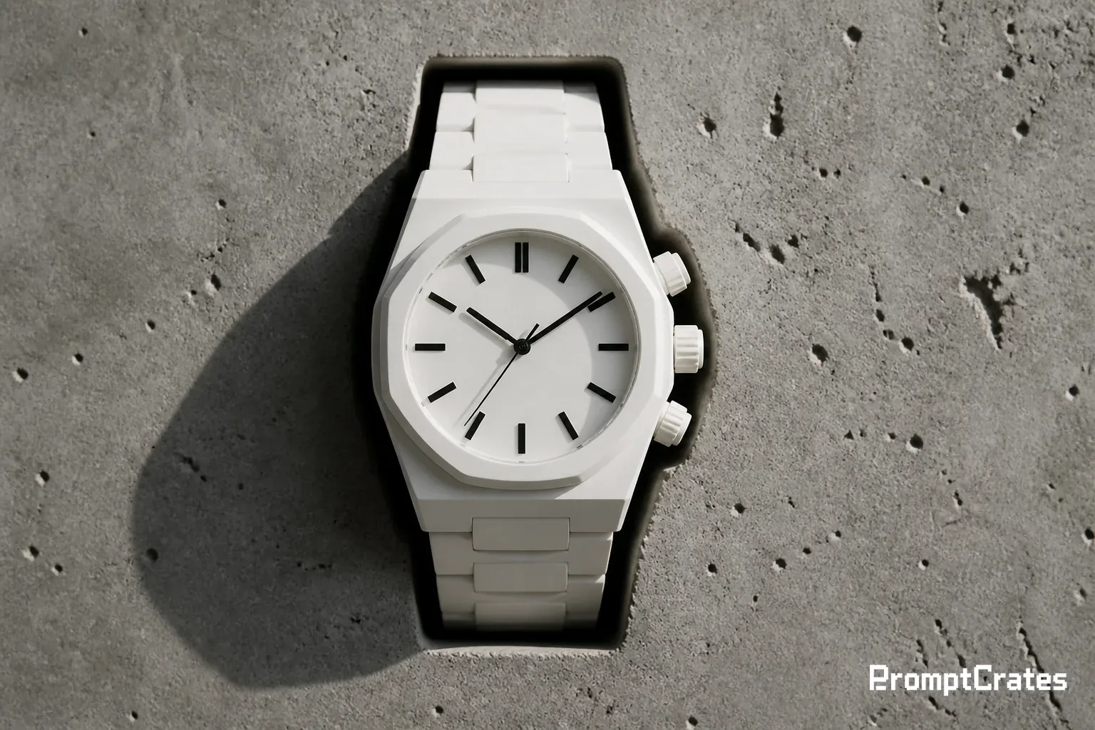 Matte Watch in Concrete
