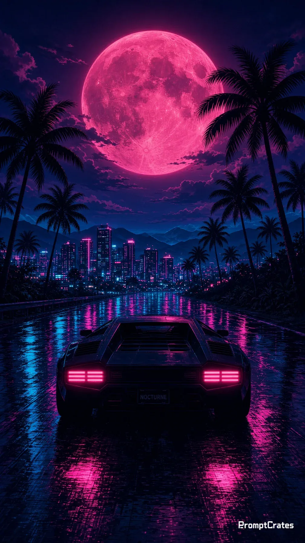 Nocturne Retrowave Road