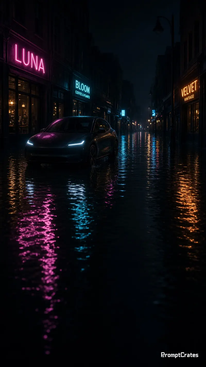 Noll Flooded Street Electric Car
