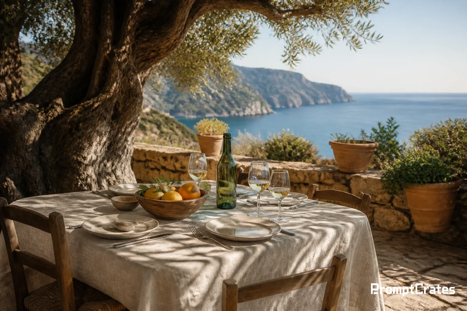 Olive Terrace Citrus Table