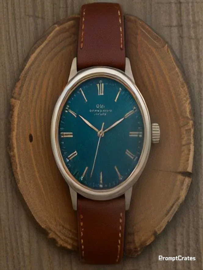 Painterly Watch On Wood