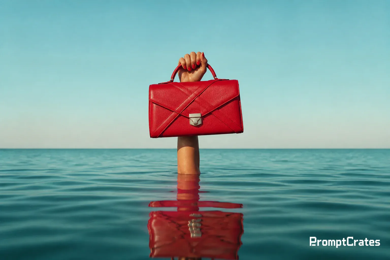 Red Satchel from the Sea