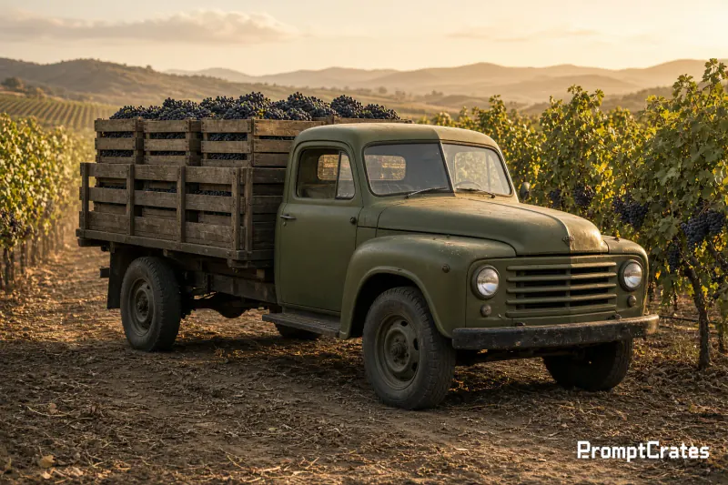 Reed Vineyard Harvest Truck
