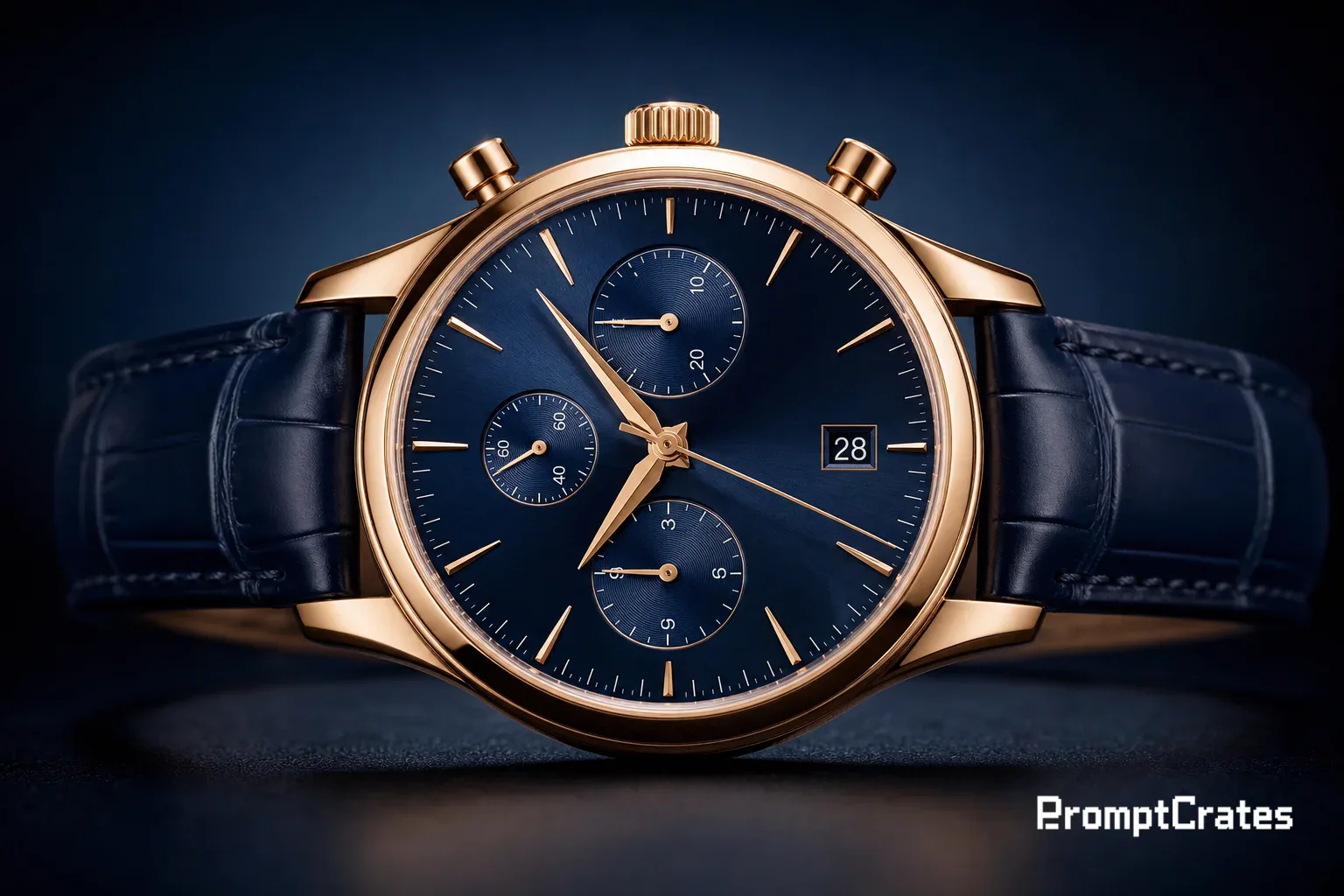 Rose Gold Navy Chronograph