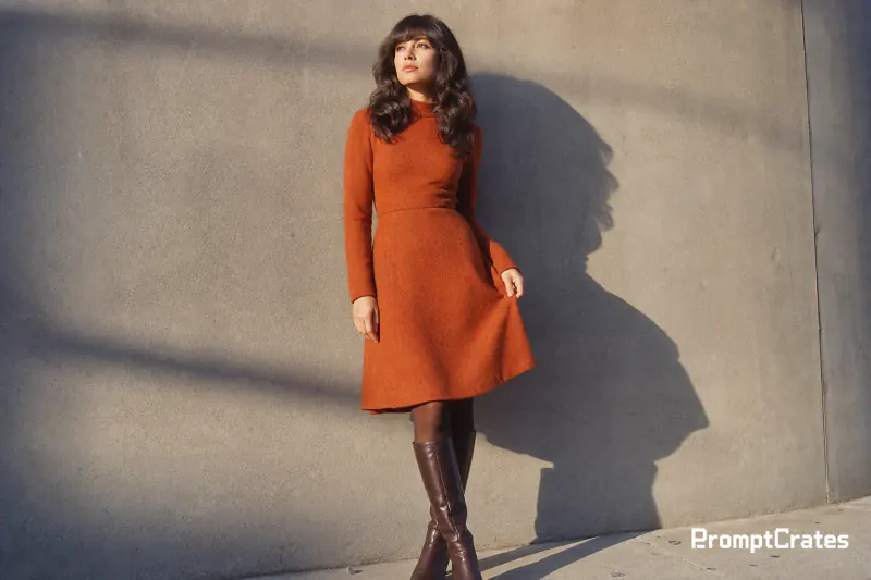Rust Wool Midi Lookbook