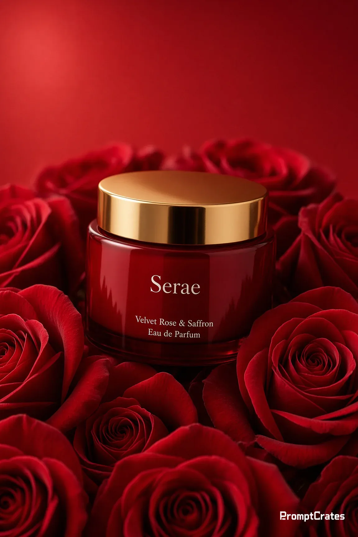Serae Red Rose Cream Jar