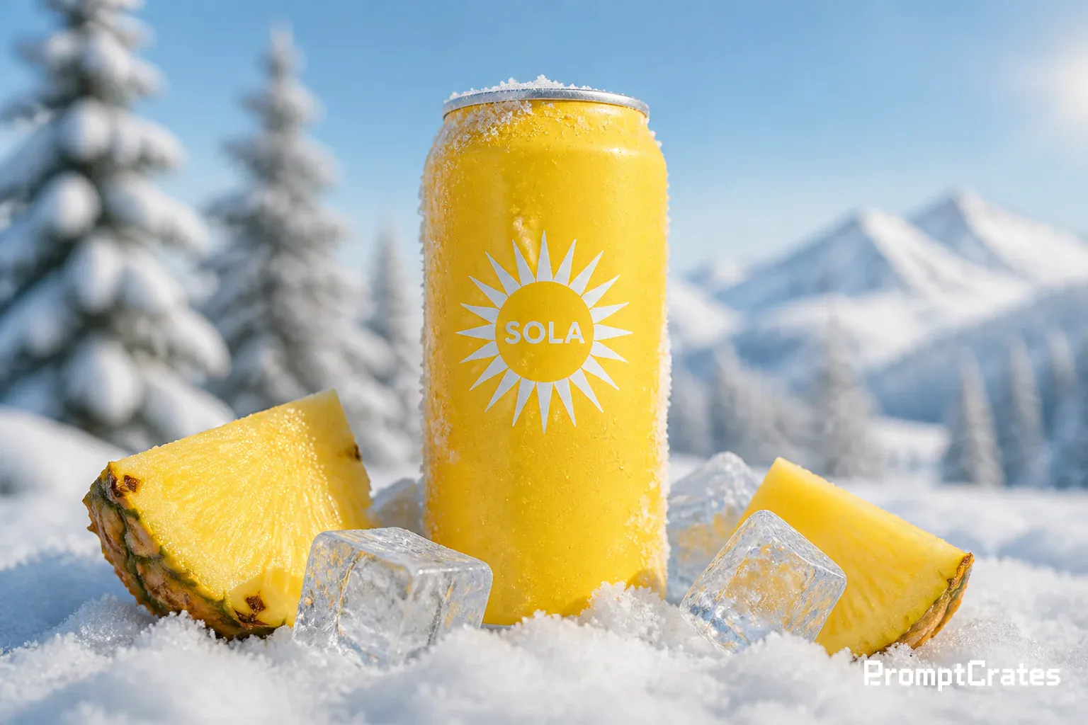 Sola Pineapple in Snow