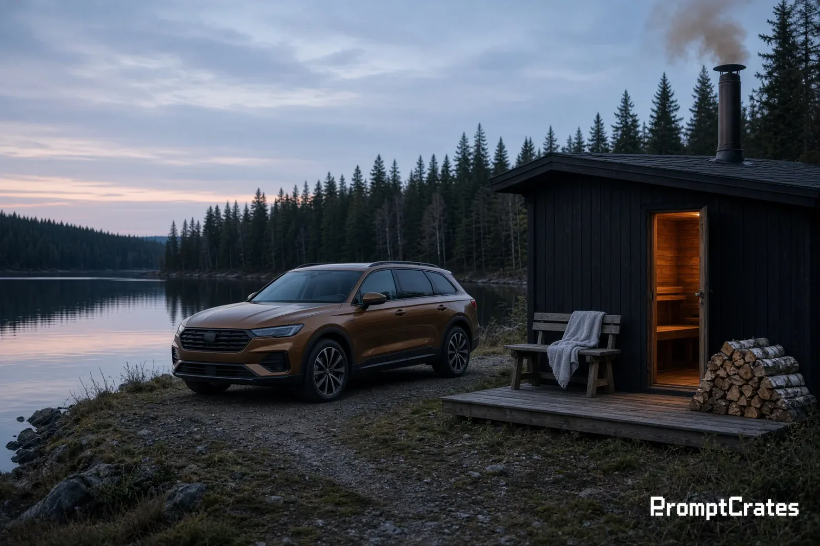 Ulla Lakeside Sauna Wagon