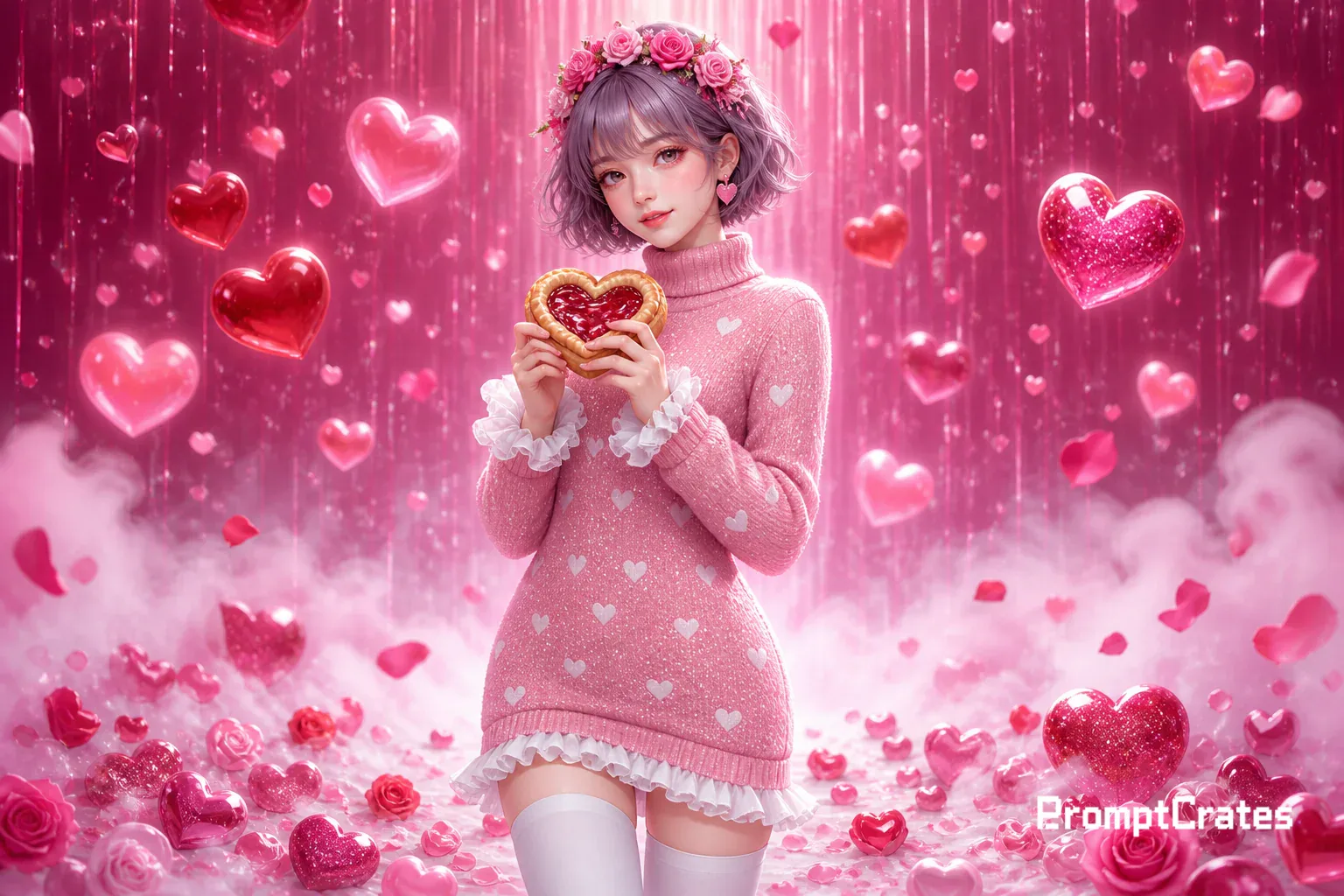 Valentine Heart Pastry Key Visual