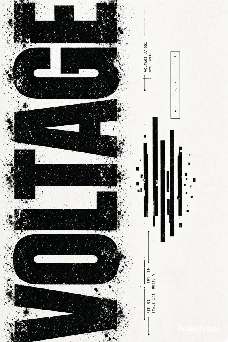 Voltage Type Poster