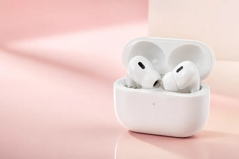 White Earbuds Product Hero