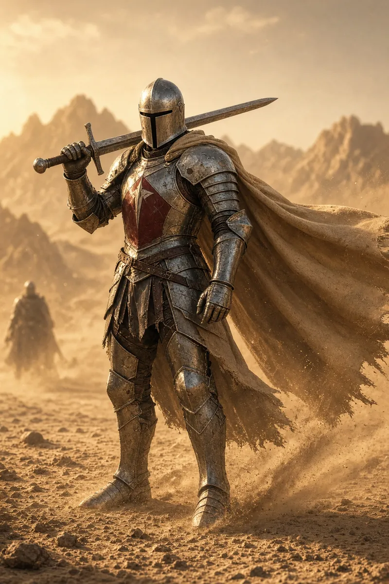 Dust Helm Raises The Long Blade