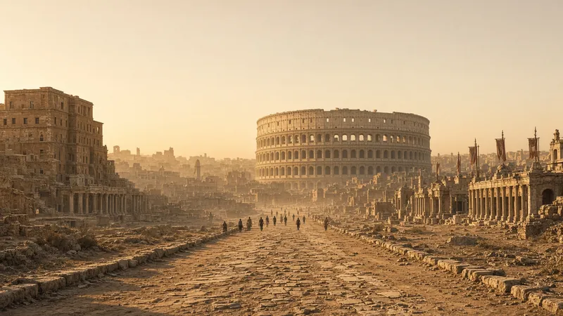 Dust Road Into The Arena City