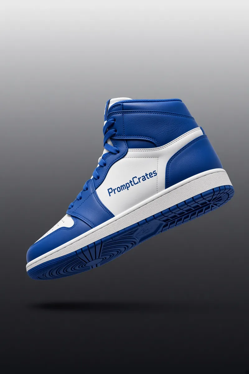 Floating Royal White High Tops