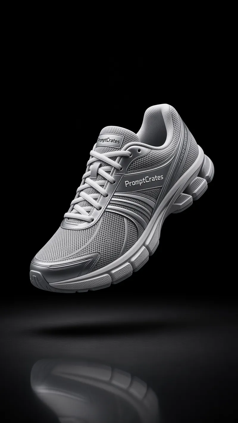 Floating Silver Mesh Runner Void