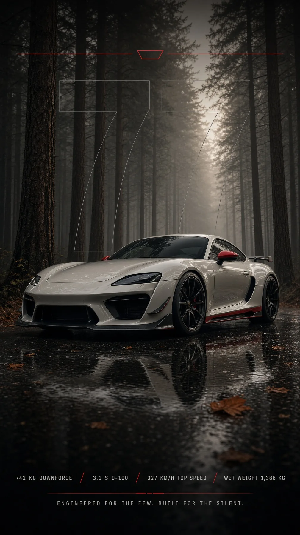 Mist Forest Light-Grey Coupe