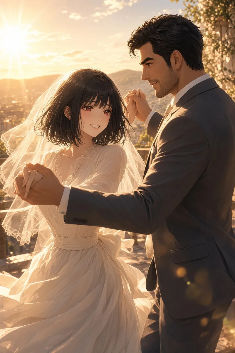 Golden Hour Dance Spin Moment