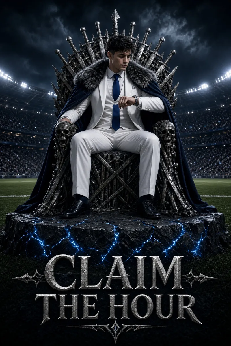 Night Throne Over Floodlit Pitch