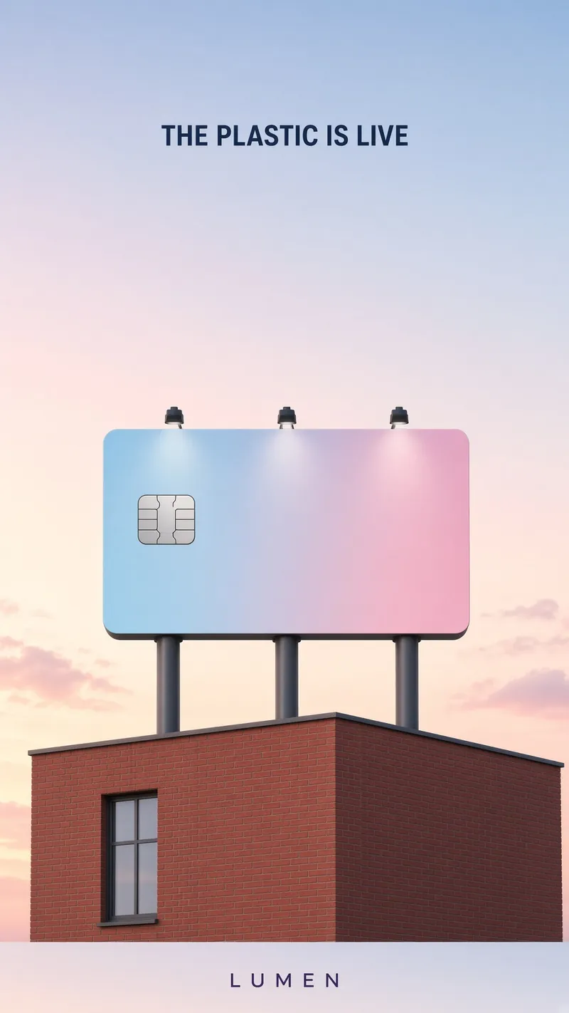 Pastel Rooftop Card Billboard