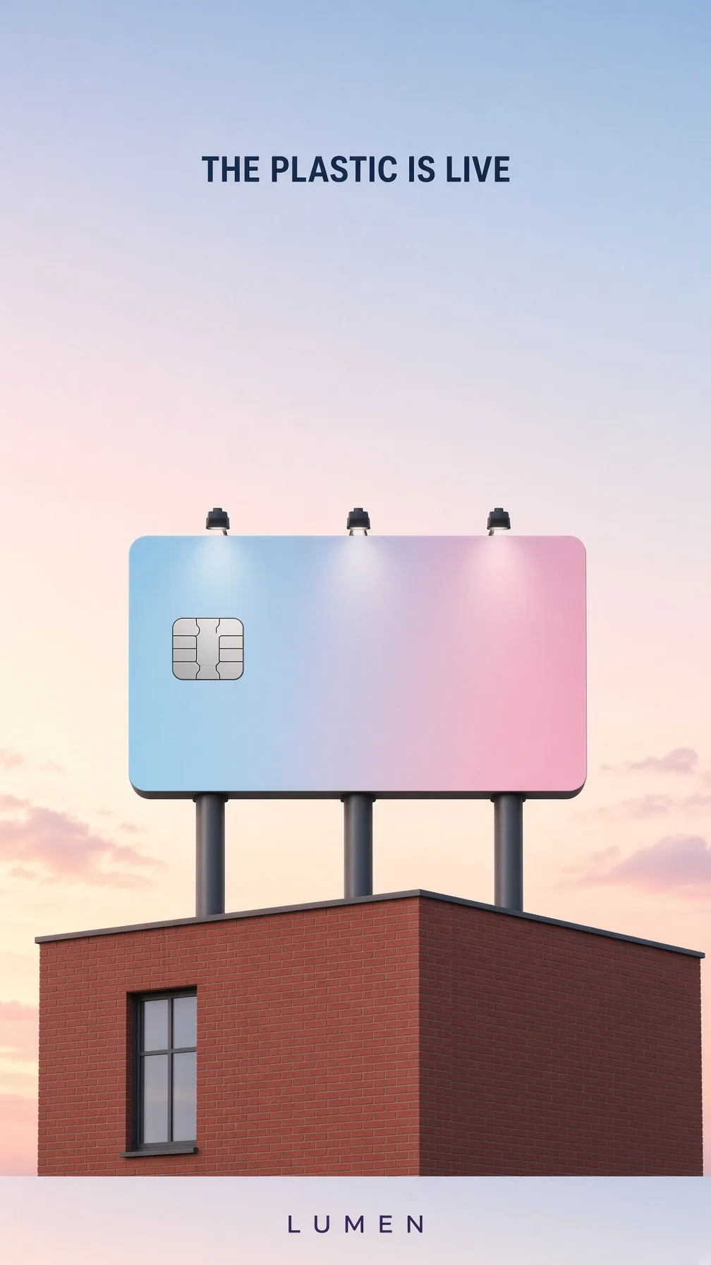 Pastel Rooftop Card Billboard