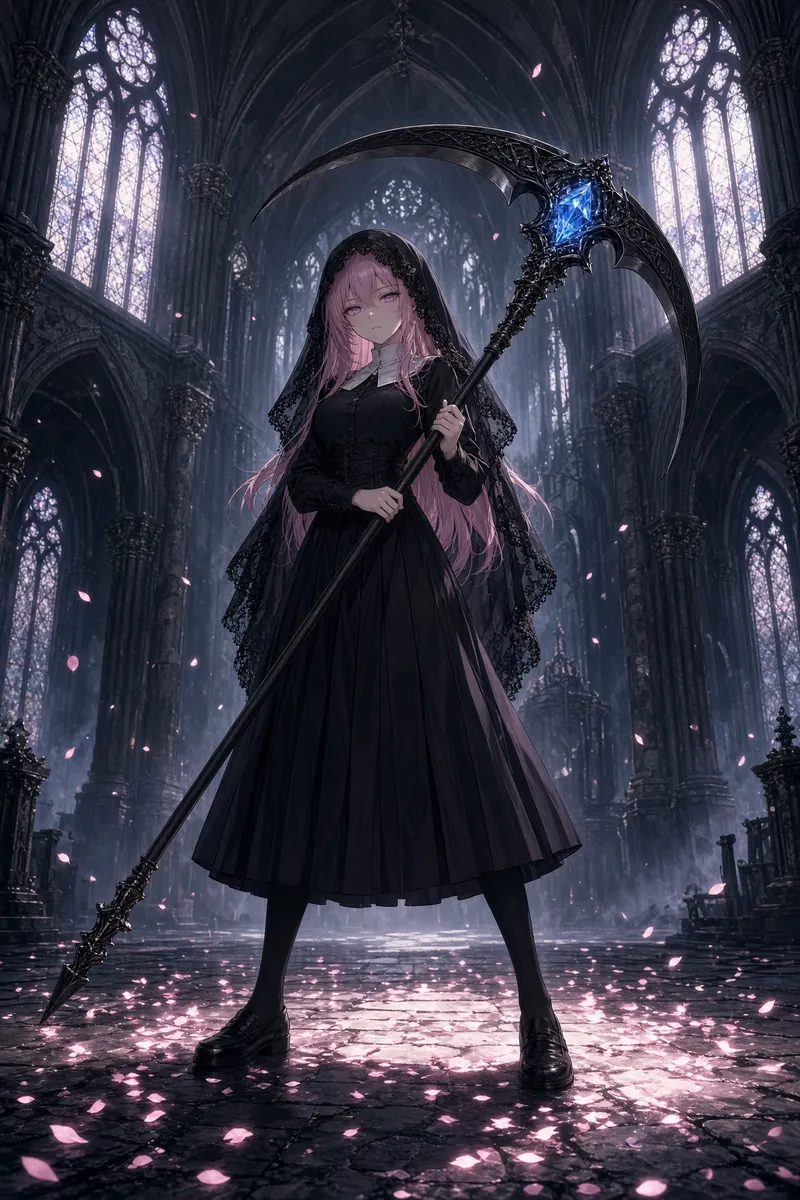 Pink Scythe Guards The Mist Nave