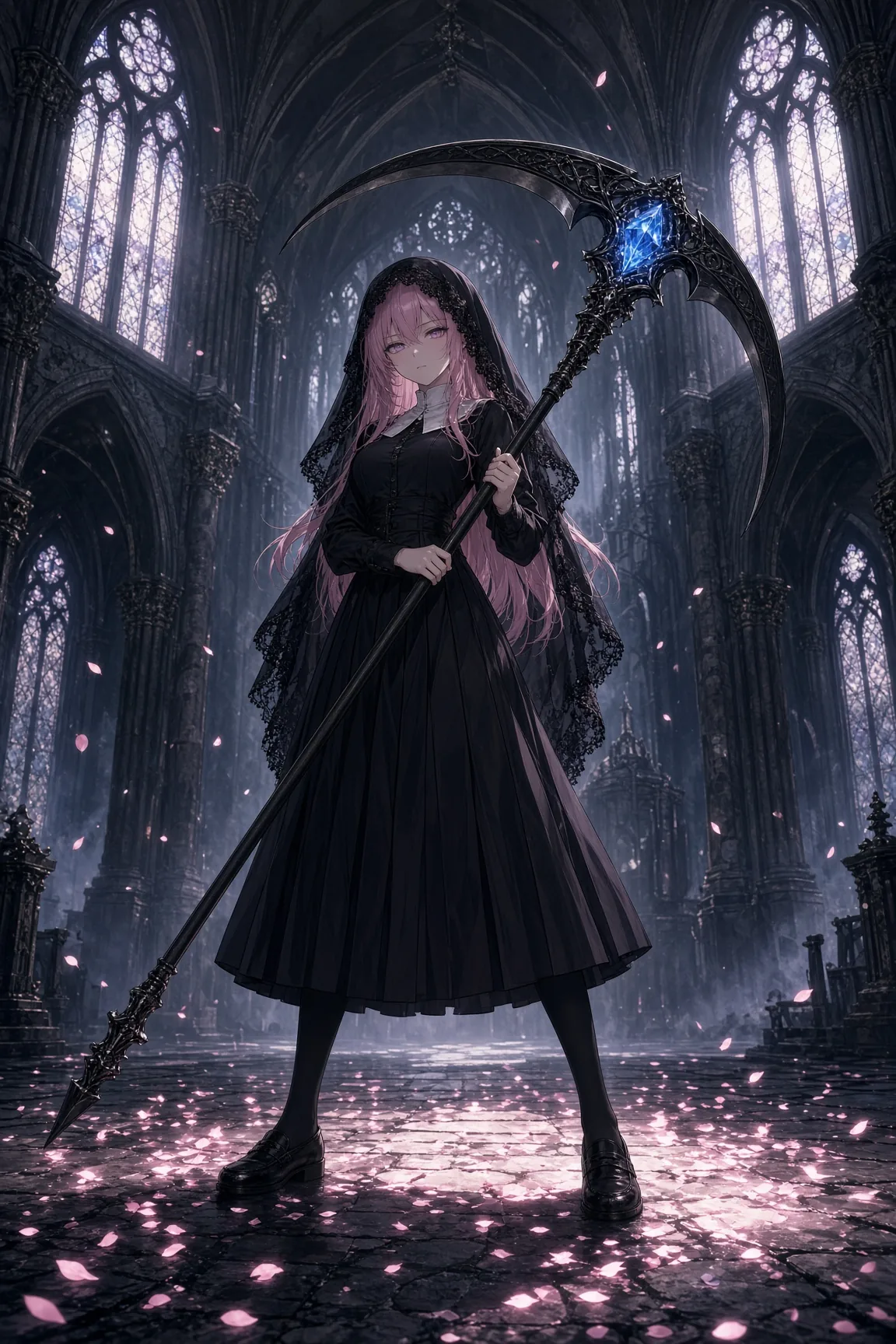 Pink Scythe Guards The Mist Nave