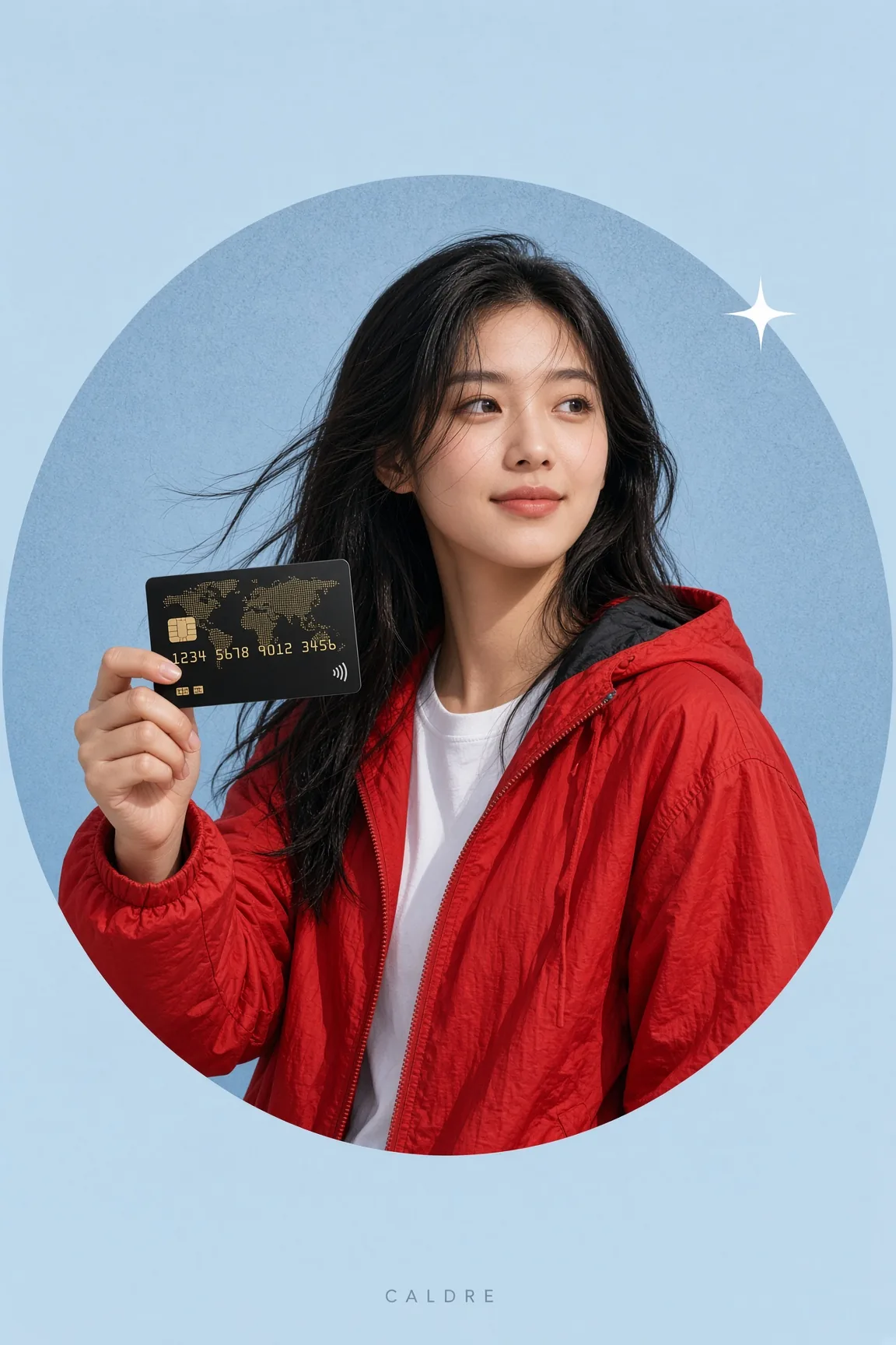 Scarlet Windbreaker Circle Card