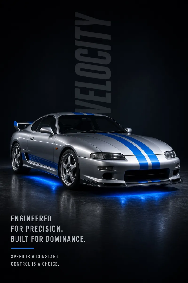 Silver Stripe Night Studio Coupe