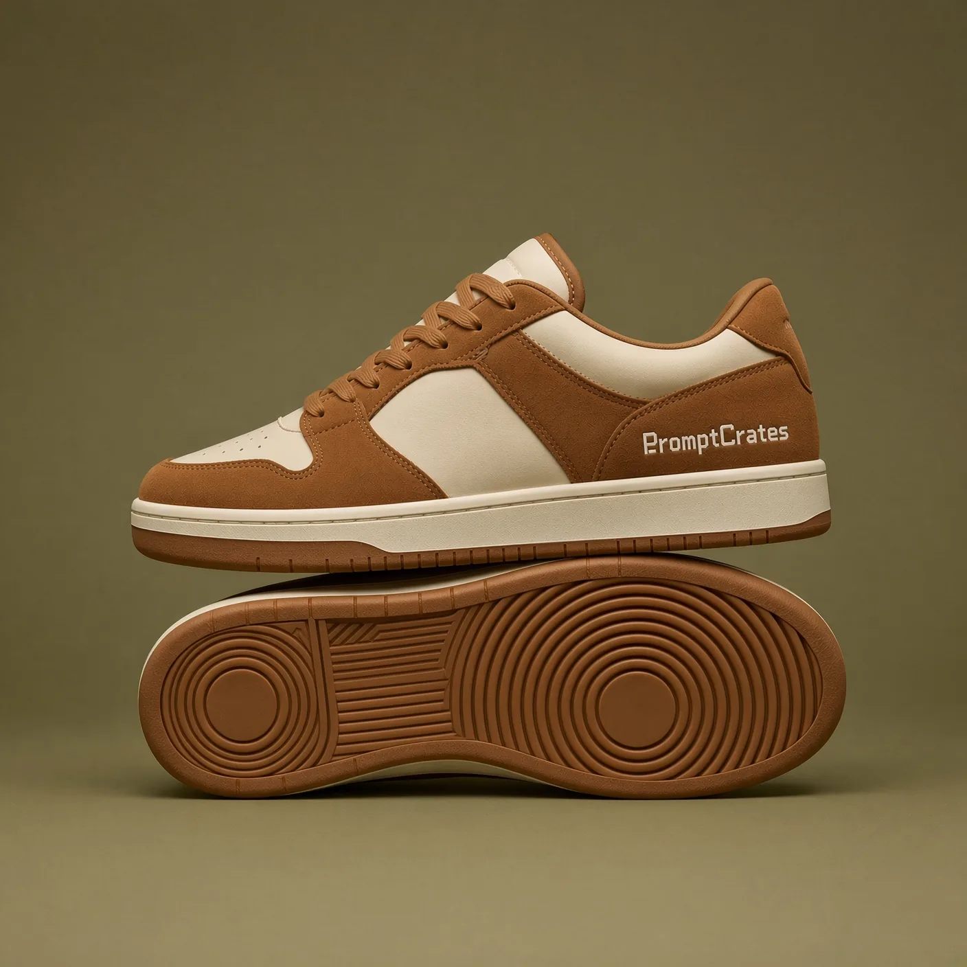 Stacked Caramel Cream Court Pair