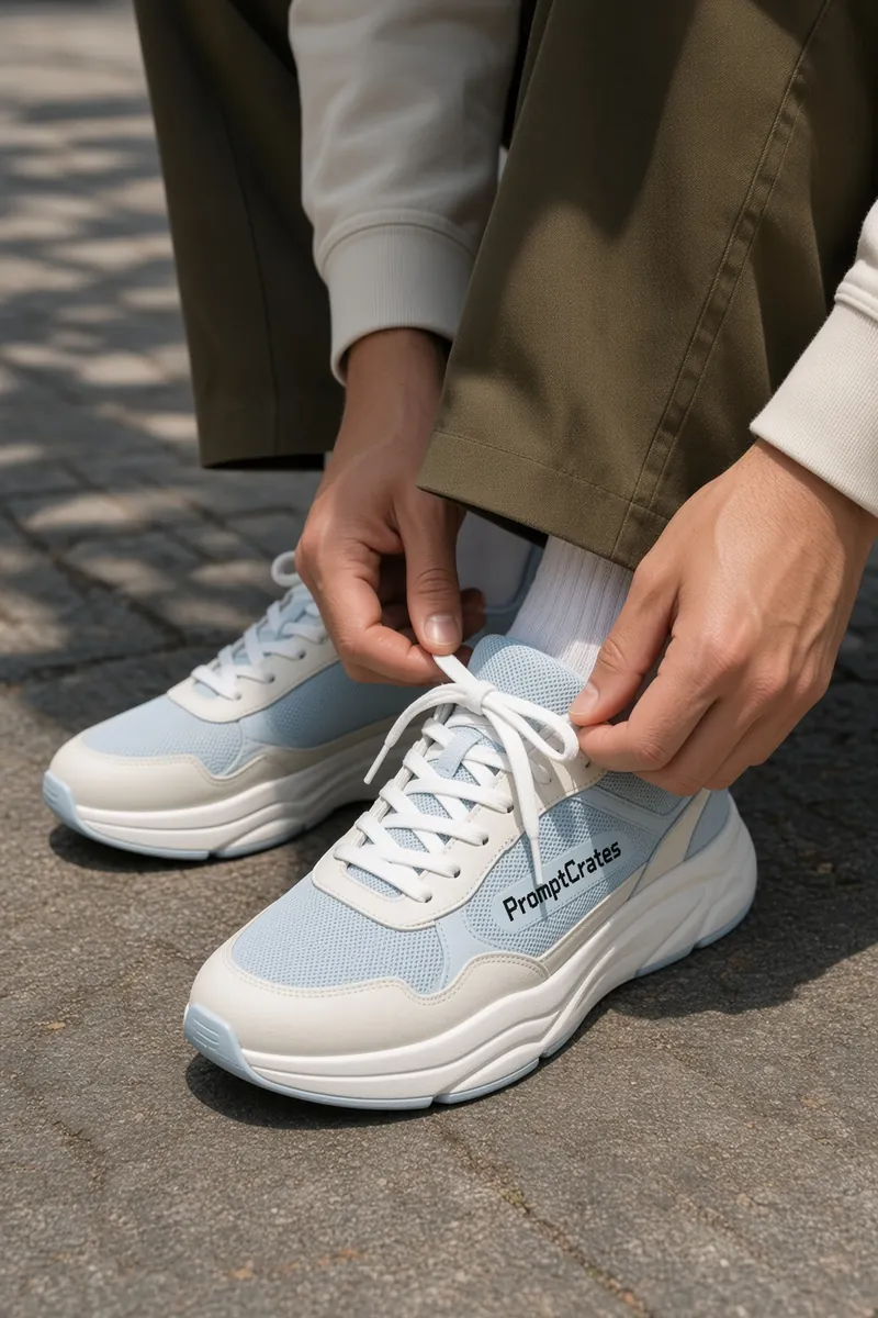 Sunlit Curb Lace-Up Cloud Runners