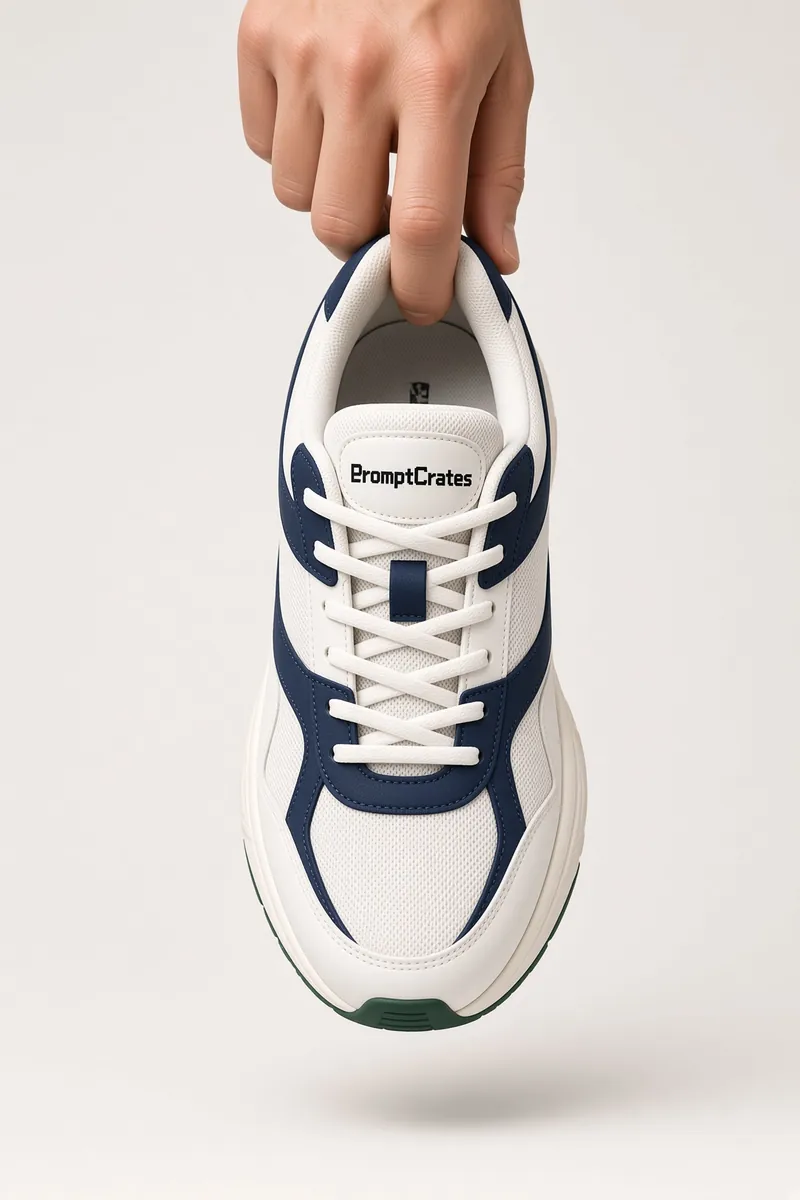 Tongue Pinch White Runner Drop