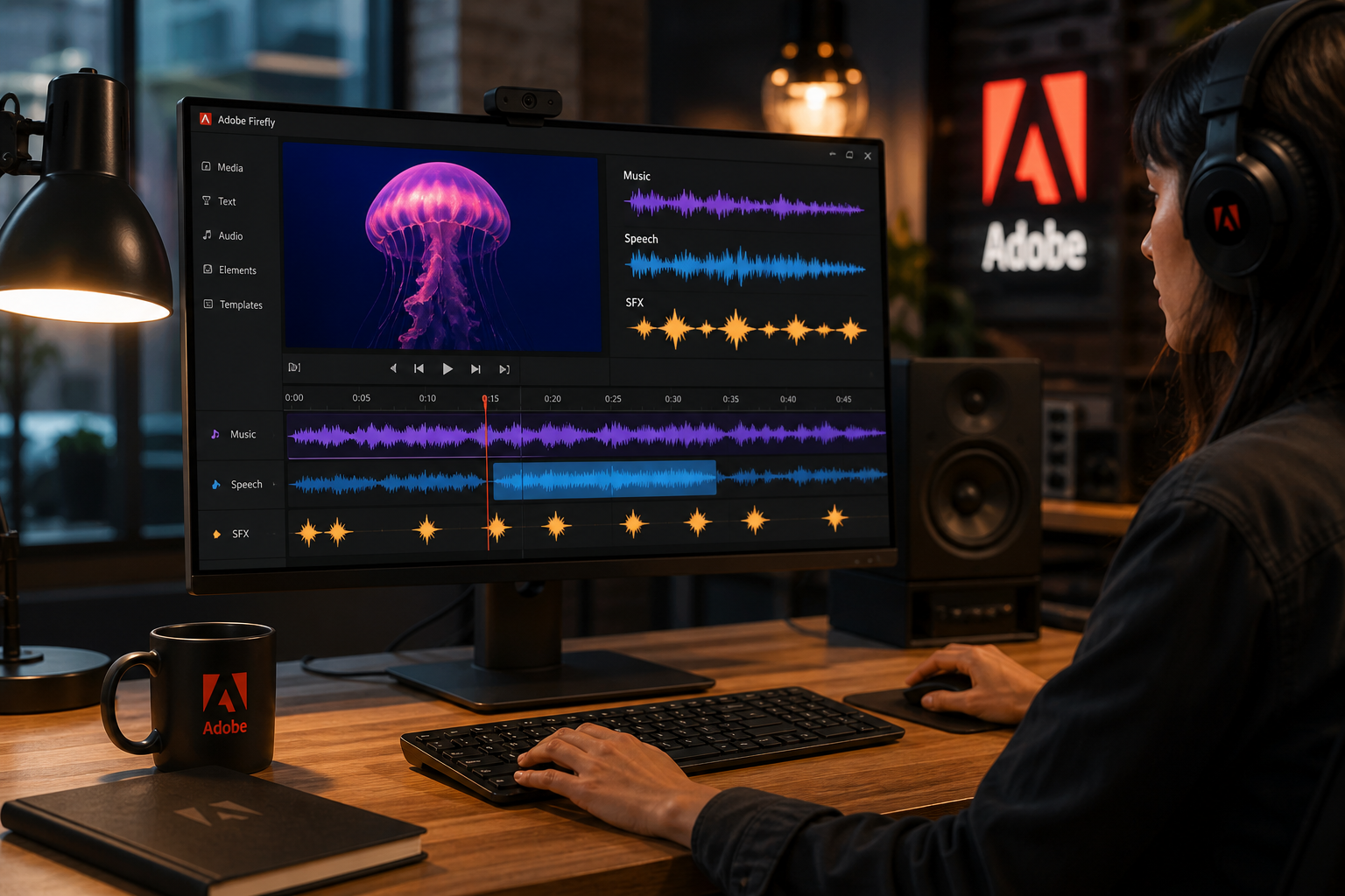 Adobe Firefly Ships Music, Speech, and Sound Effects to GA